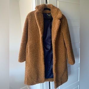 Brown Sherpa J. Crew Coat (S)